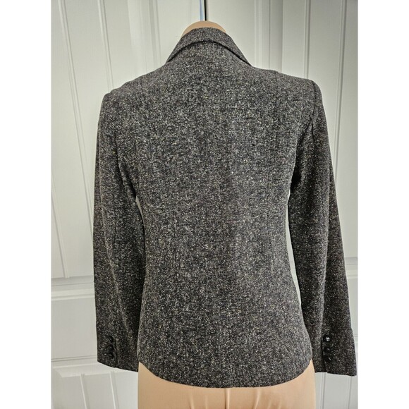 George Multicolor Suit Jacket Blazer Size 6 So Many Colors Woven In - Picture 6 of 10